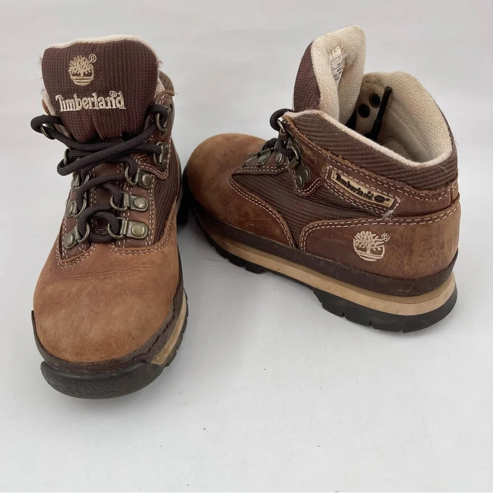 Timberland Boy’s Classic Brown Suede -SZ 12.5 C- Waterproof Hiking Boots